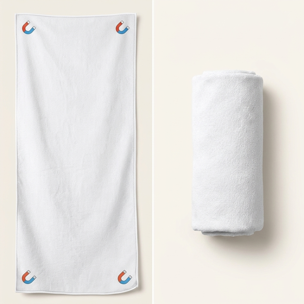 MagnaWrap™ - Sneldrogende Magnetische Strandhanddoek
