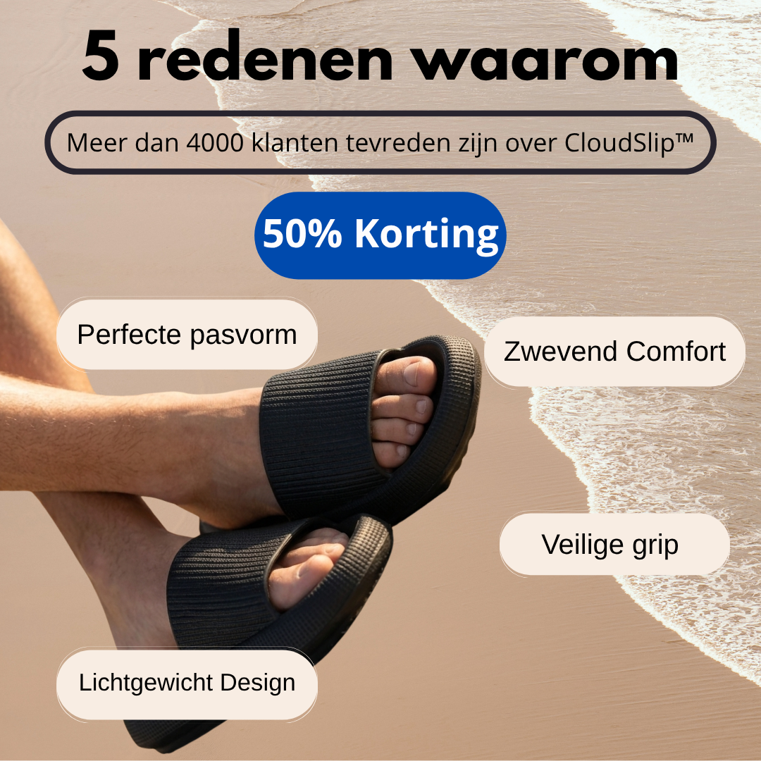 CloudSlip™ – Ergonomische Anti-slip Slippers