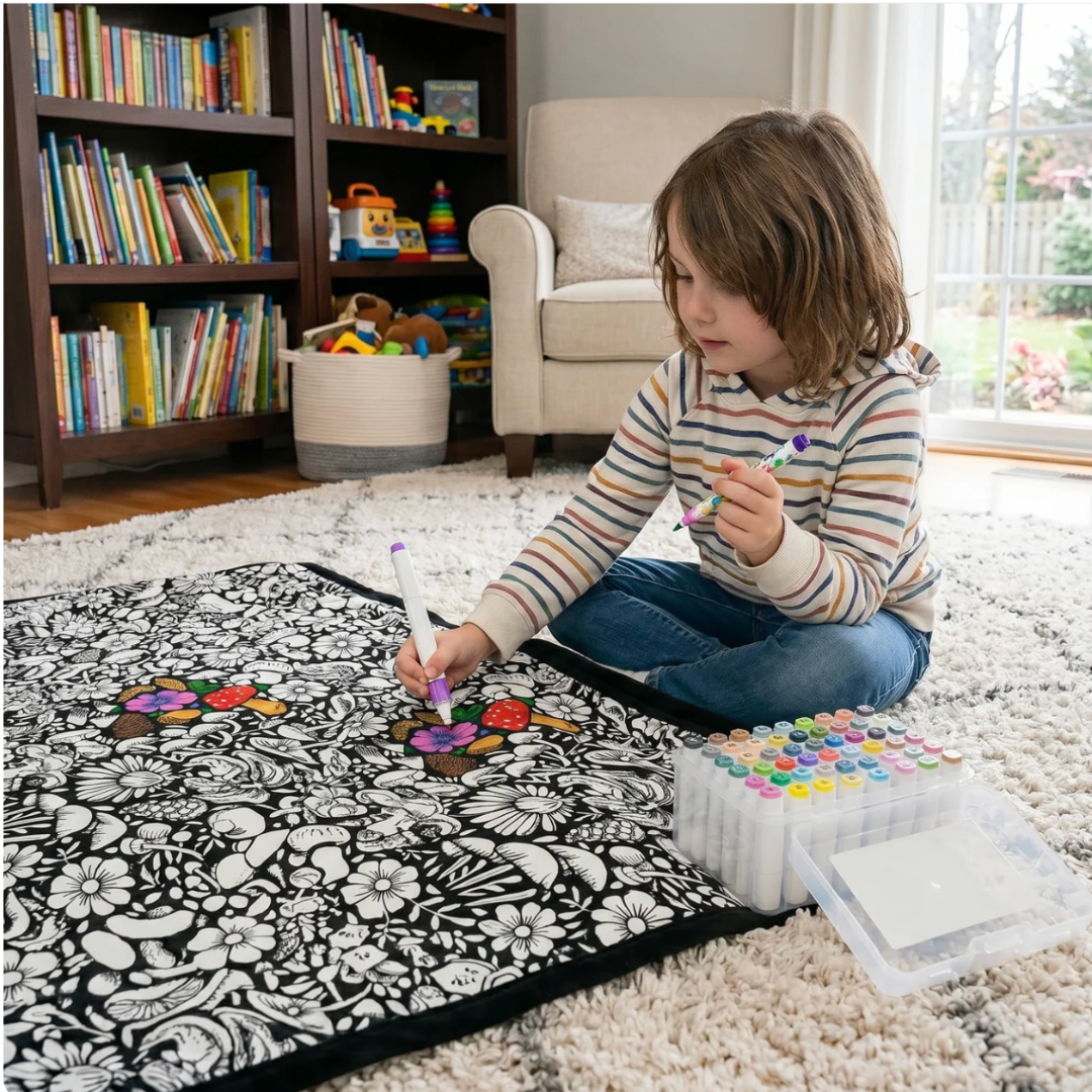ColorBlanket™ – Jouw Persoonlijke Inkleurbare Deken