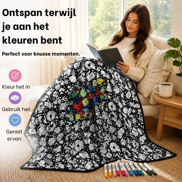 ColorBlanket™ – Jouw Persoonlijke Inkleurbare Deken