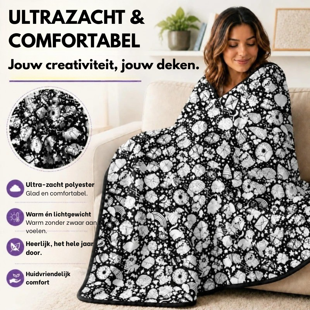 ColorBlanket™ – Jouw Persoonlijke Inkleurbare Deken