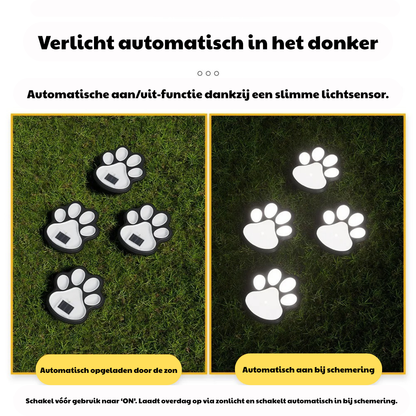 KittySteps™ Solar Kattenpootjes Tuinverlichting