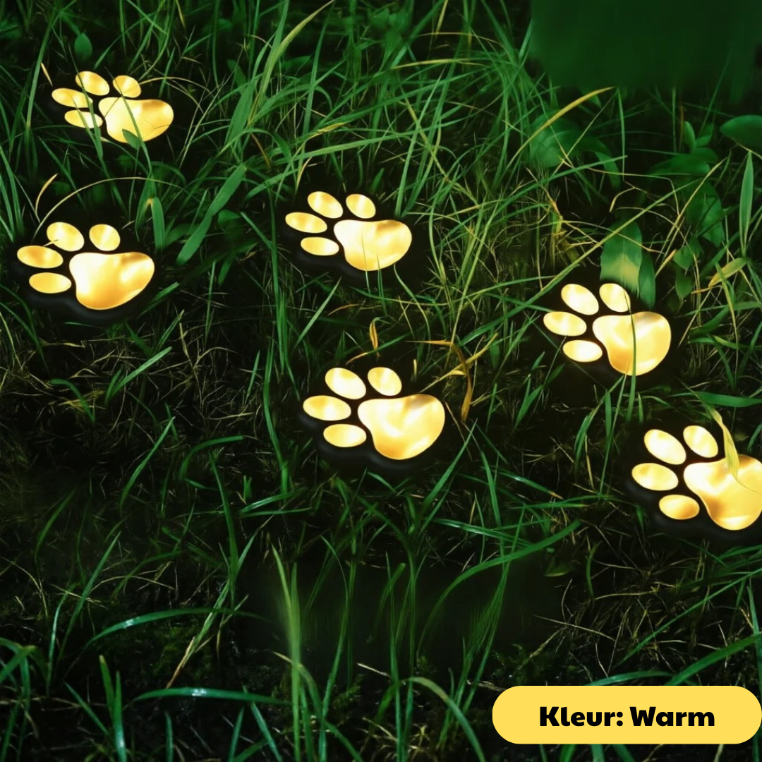 KittySteps™ Solar Kattenpootjes Tuinverlichting