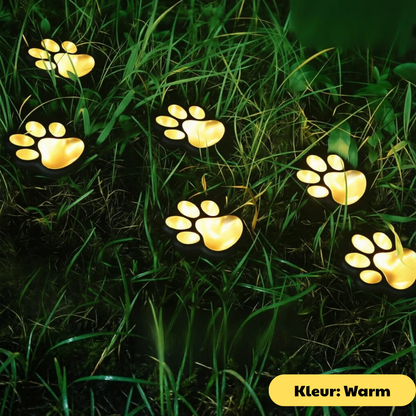 KittySteps™ Solar Kattenpootjes Tuinverlichting