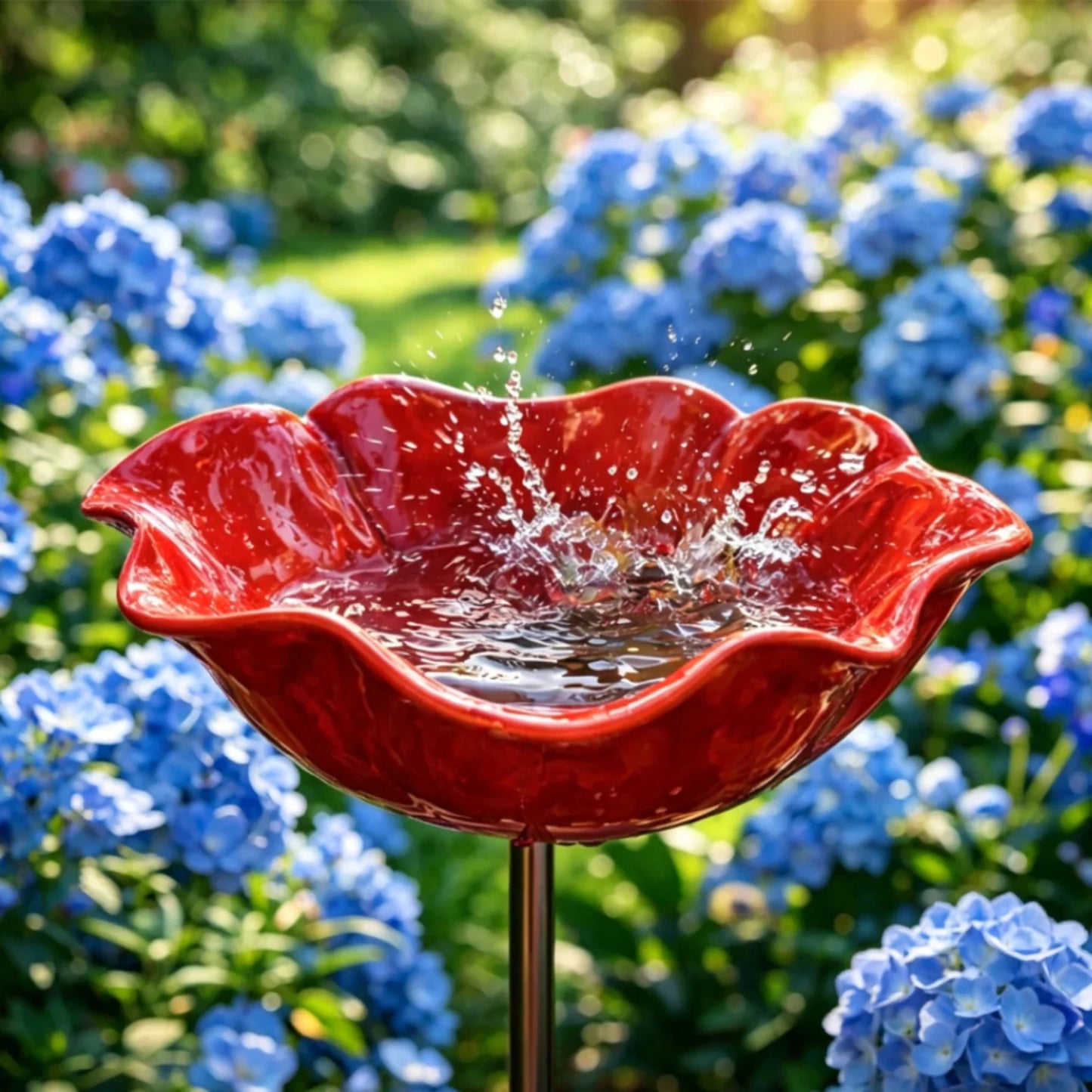 NectarPoppy™ – Klaproos Waterstation voor Vogels & Bijen