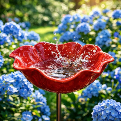 NectarPoppy™ – Klaproos Waterstation voor Vogels & Bijen