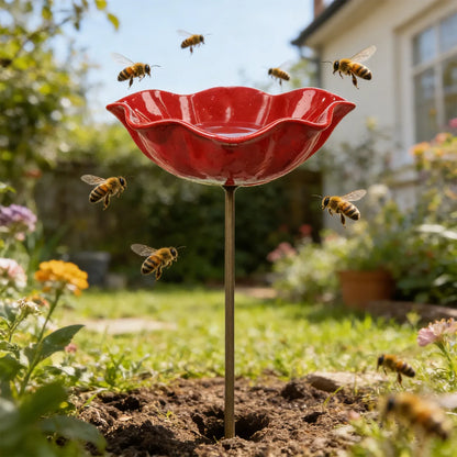 NectarPoppy™ – Klaproos Waterstation voor Vogels & Bijen