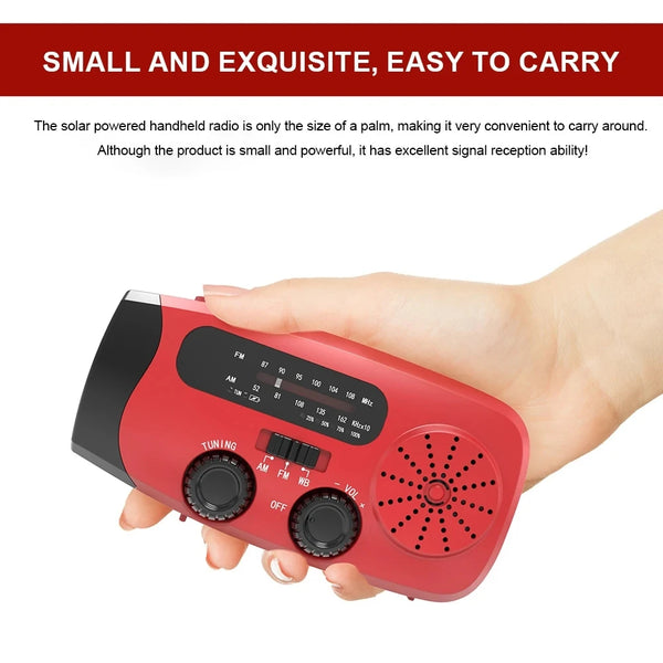 SolarGuard™ Zonne-energie Noodradio