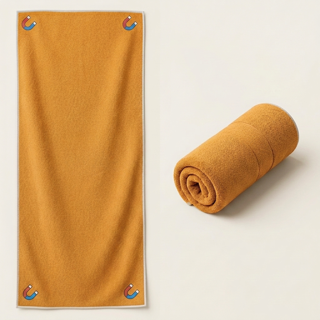 MagnaWrap™ - Sneldrogende Magnetische Strandhanddoek