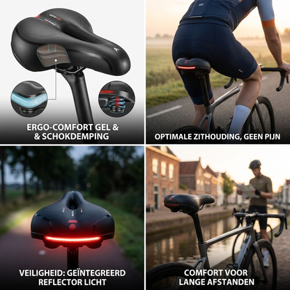 AeroGel™ Gel Fietszadel – Ergonomisch Comfort & Drukverlichting
